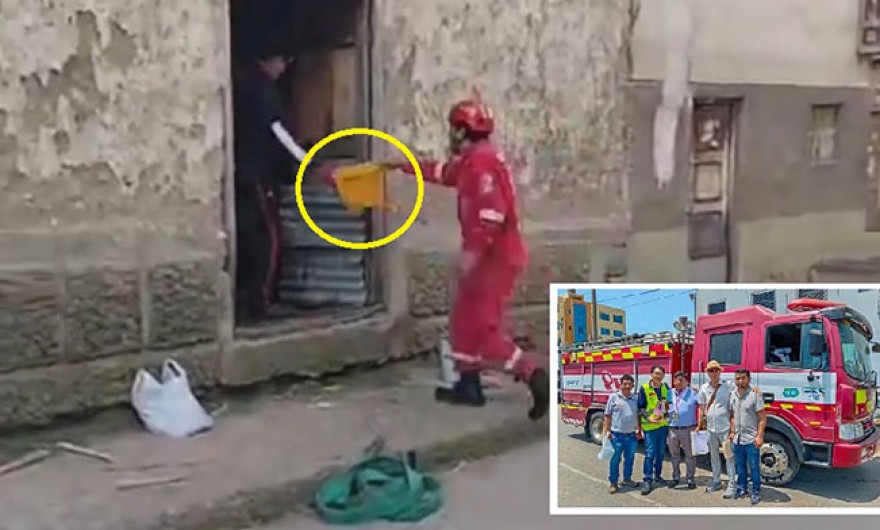 Bomberos apagan incendio con baldes en Curahuasi ¿Y qué fue del cisterna contraincendios donado por Corea del Sur? 