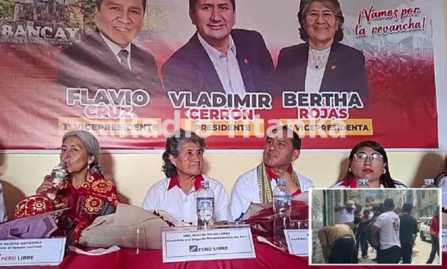 Perú Libre: partido de la coalición corrupta presentó a sus candidatos en Abancay