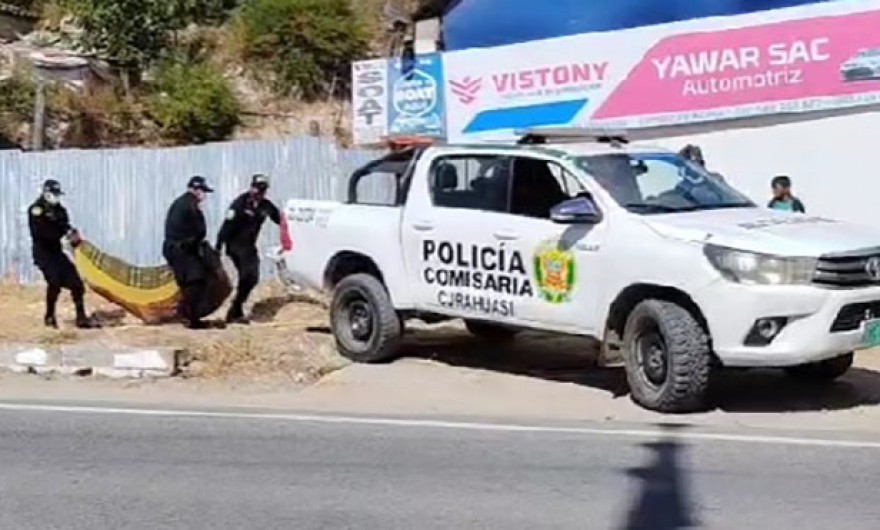 No identifican cadáver de indigente hallado en vía pública de Curahuasi