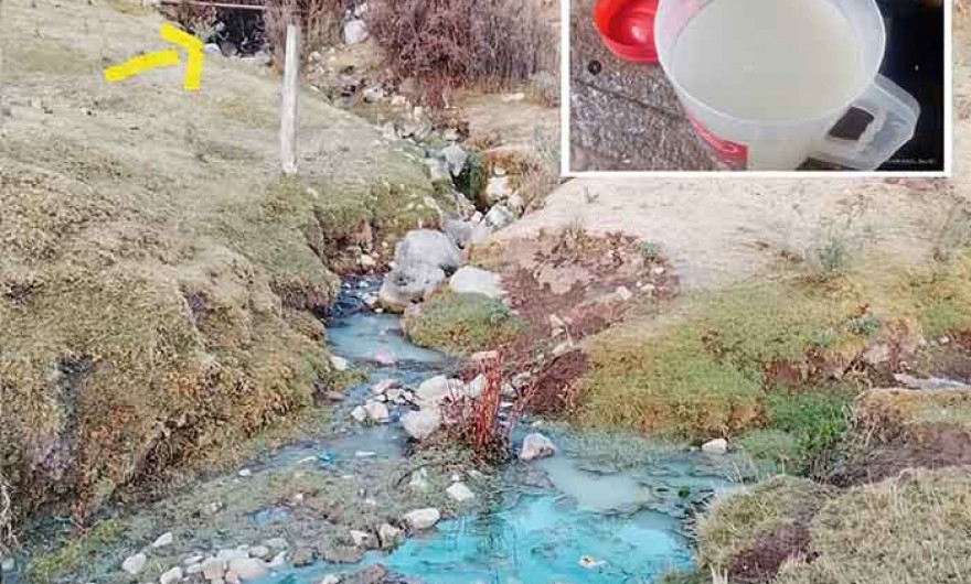 Denuncian contaminación de manantial que abastece a comunidad campesina de Churo, en Mara