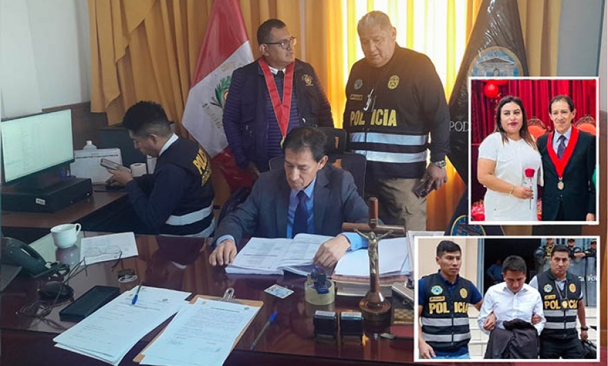 Dictan 15 días de detención preliminar para presidente de la Corte Superior de Justicia de Apurímac y varios funcionarios