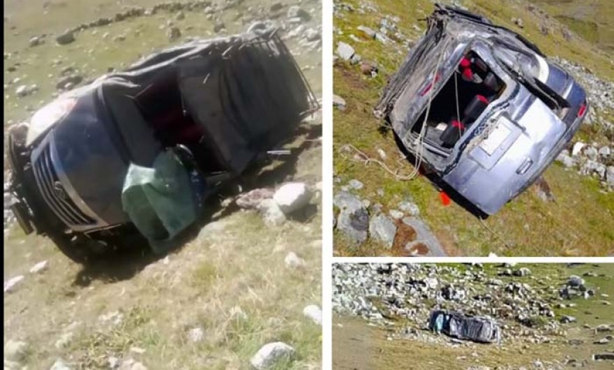Ocho heridos deja despiste y volcadura de camioneta en sector de Cruzpampa