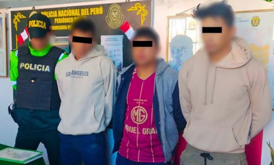 Detienen a tres sujetos que intentaron robar en obra de Tamburco 
