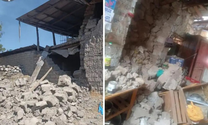 Terremoto de 7.2 deja deslizamientos y daños en viviendas de adobe en Parinacochas