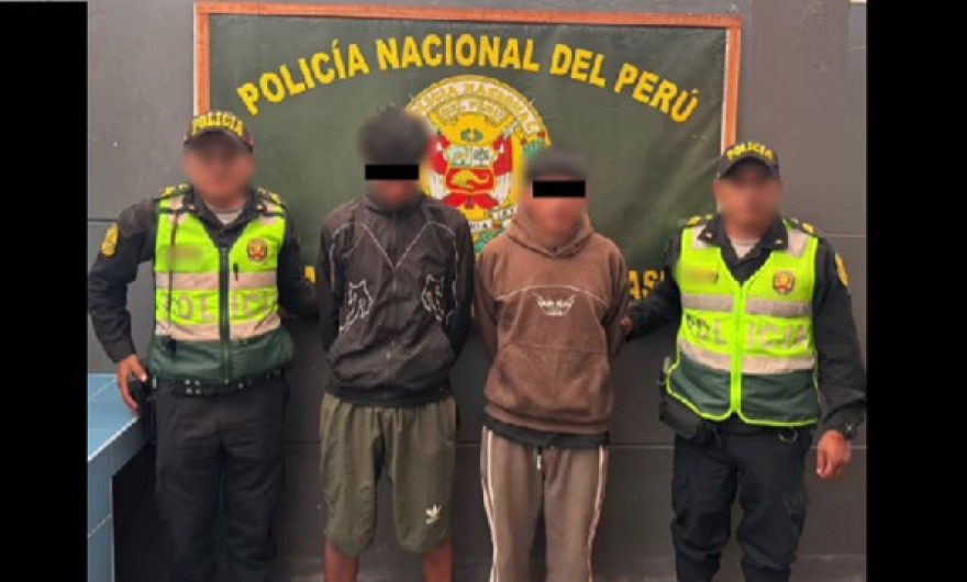 Policía detiene a dos jóvenes por robo de dinero del Programa A Comer Pescado, en Curahuasi 