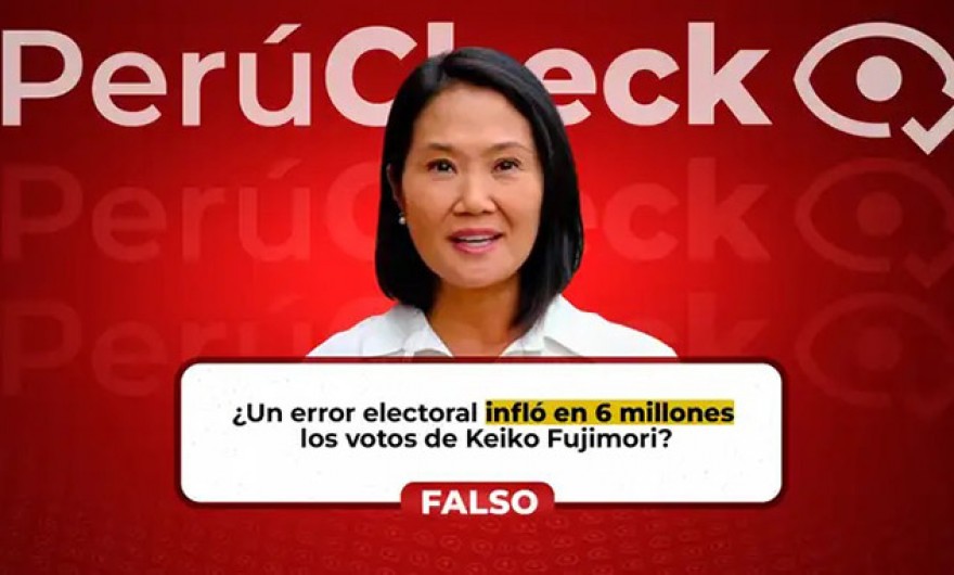 Es falso que los JEE hayan rectificado 6 millones de votos