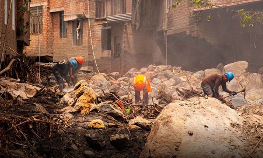 Ayacucho: distrito de Ayna continúa en emergencia por desborde del río Sankirhuato