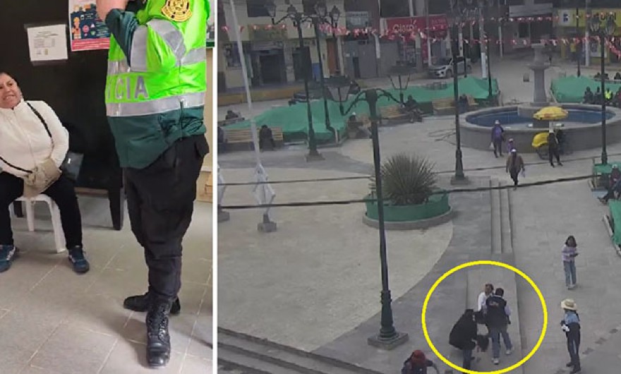 Esposa del alcalde amenaza y agrede a comunicadora en plaza de Challhuahuacho