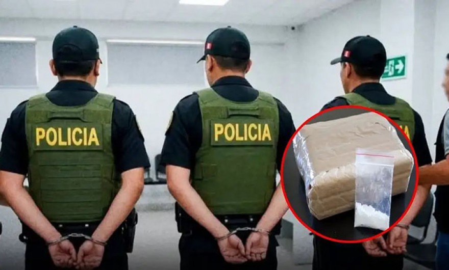 Tacna: dictan 14 meses de prisión preventiva a policías por reemplazar cocaína incautada con yeso
