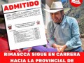 ADMITIDO: Alberto Rimascca sigue en carrera hacia el sillón de la alcaldía provincial de Aymaraes