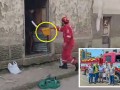 Bomberos apagan incendio con baldes en Curahuasi ¿Y qué fue del cisterna contraincendios donado por Corea del Sur? 