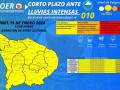 Alerta amarilla: COER advierte lluvias moderadas e intensas las próximas 24 horas en Apurímac