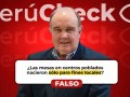¿Las mesas en centros poblados nacieron sólo para fines locales? Lo que afirmó Rafael López Aliaga ES FALSO