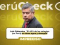 ¿40% de colegios peruanos no tiene agua ni desagüe, como dijo Luis Galarreta?