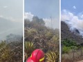 Sin agua, sin bombas contra incendios, bomberos enfrentaron voraz incendio forestal en Pachachaca