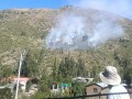 Pobladores logran controlar incendio forestal en Micaela Bastidas