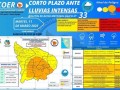 Continúa la alerta naranja por intensas lluvias en la región 
