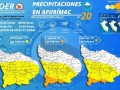Alertan precipitaciones intensas y ráfagas de viento del 11 al 13 febrero 