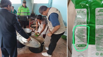 Programa Qali Warma entregaría arroz de mala calidad a colegio de Tintay