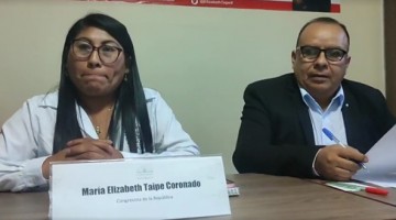 Congresista Taipe busca distanciarse de denuncias de proveedores estafados por su esposo
