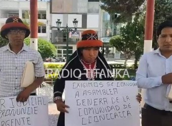 Comuneros de Cconccacca exigen elección de nuevos integrantes de junta directiva