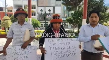 Comuneros de Cconccacca exigen elección de nuevos integrantes de junta directiva